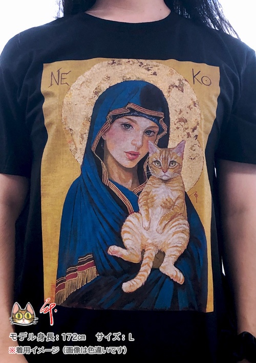 ネコンTシャツ(ネイビー)