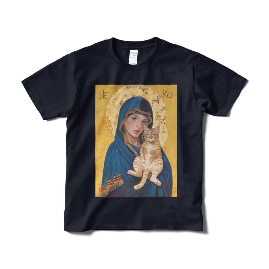 ネコンTシャツ（ネイビー）