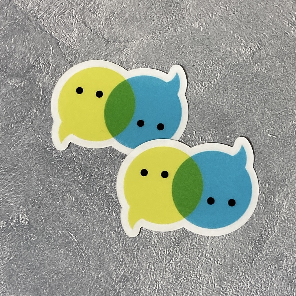 トナリノロゴステッカー