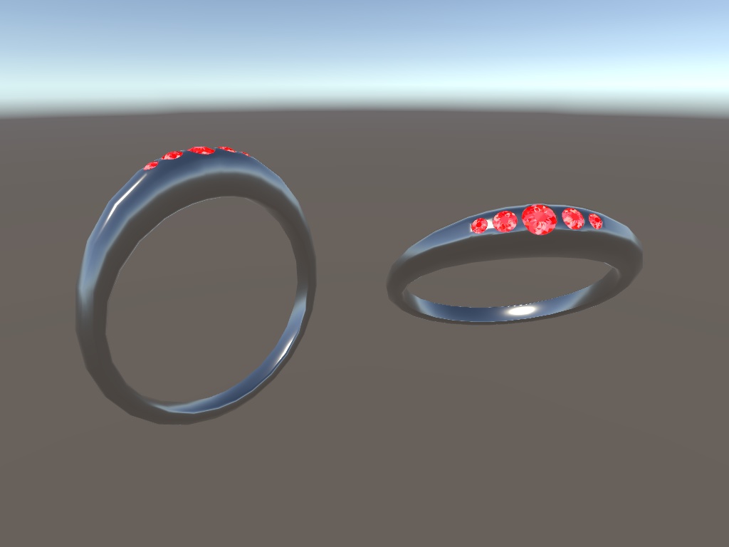 5ストーンリング（VRCHAT向け3Dモデル）