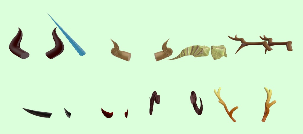 角の詰め合わせ（VRChat向け3Dモデル）