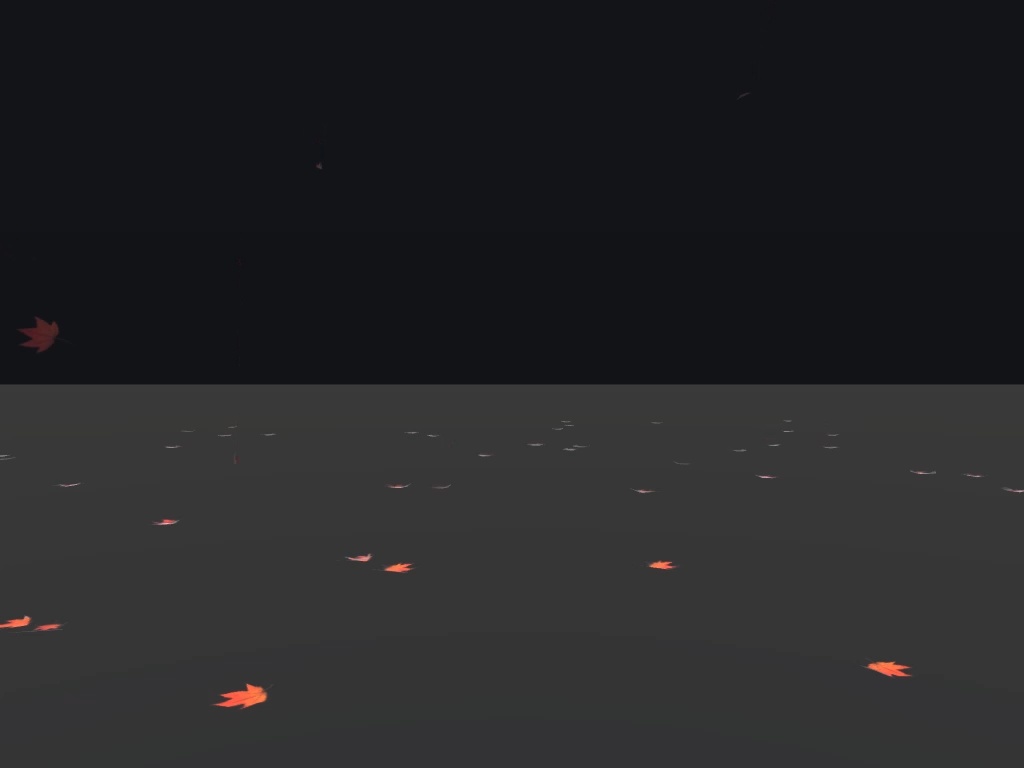 【VRC想定】花びら、落ち葉エフェクト