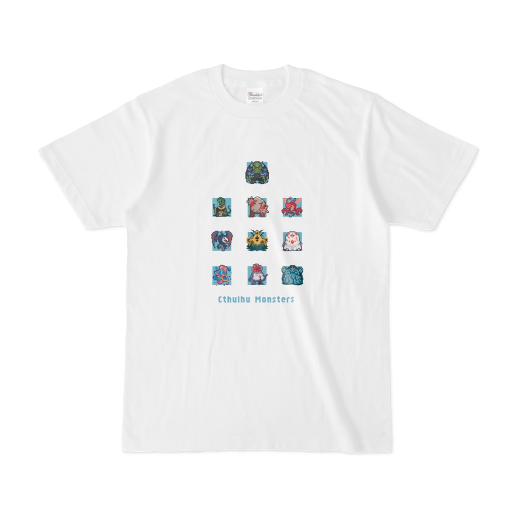 ドットクトゥルフモンスターズ Tシャツ白 【カラー3種】