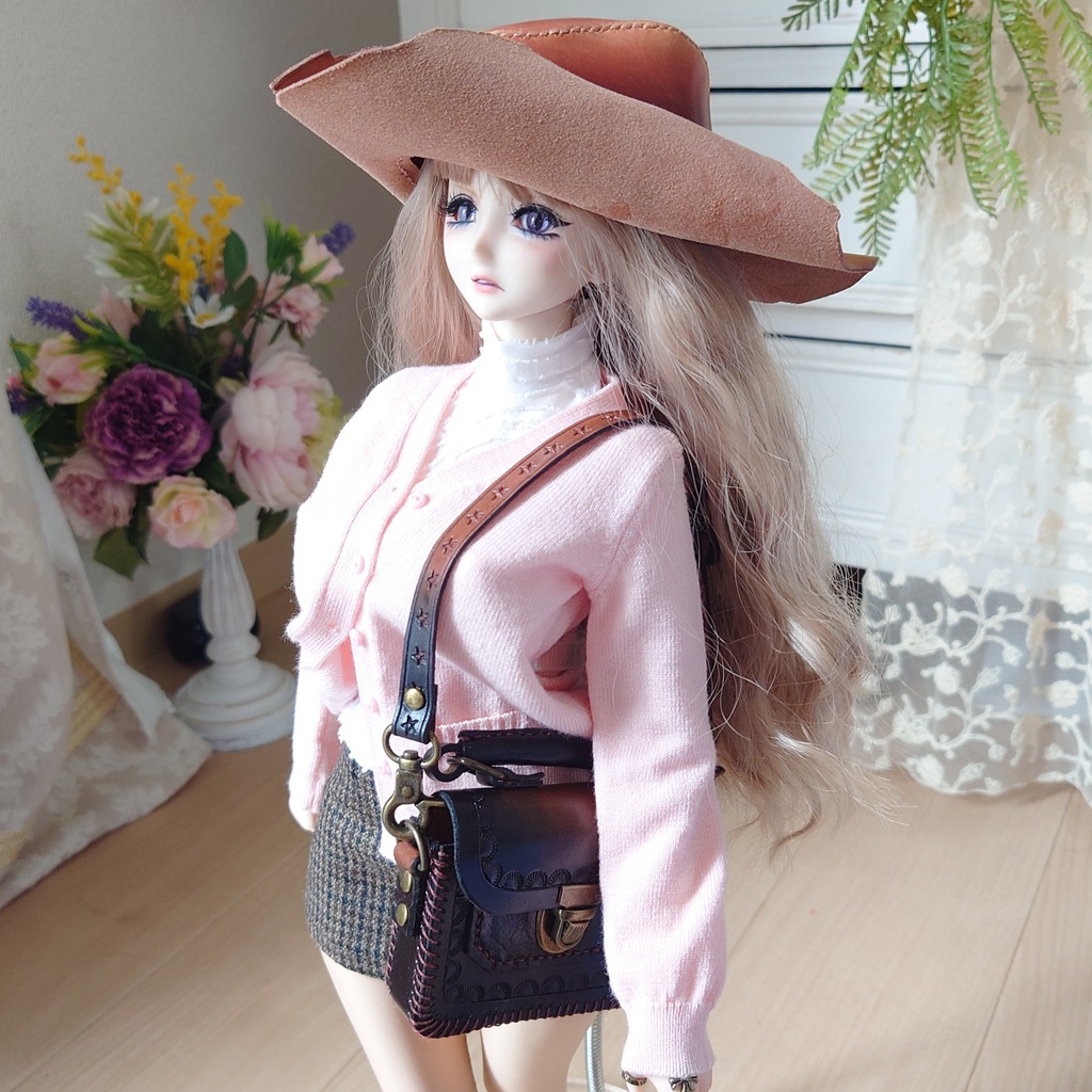SDM〜SD17サイズ★カウボーイハット&ショルダーバッグセット