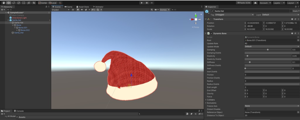 Santa_Hat, サンタ帽子 (Phys Bone)