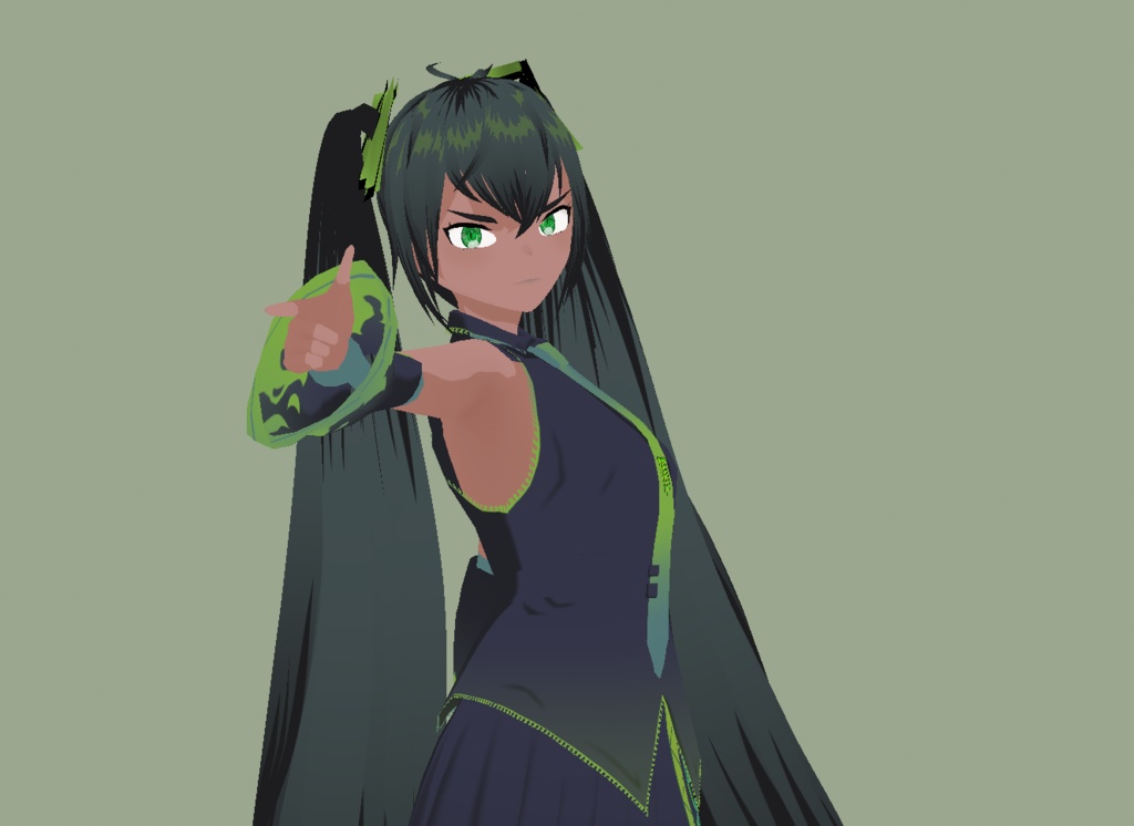 Monster Miku VRoid model