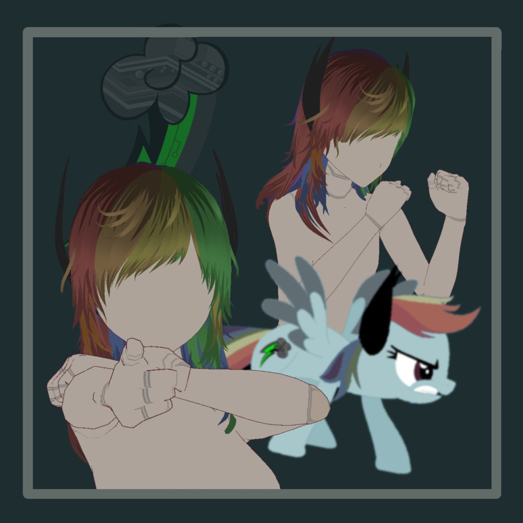 Rainbine (hair vroid)