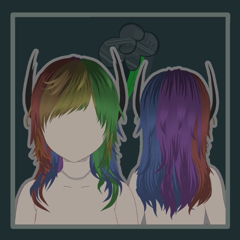 Rainbine (hair vroid)