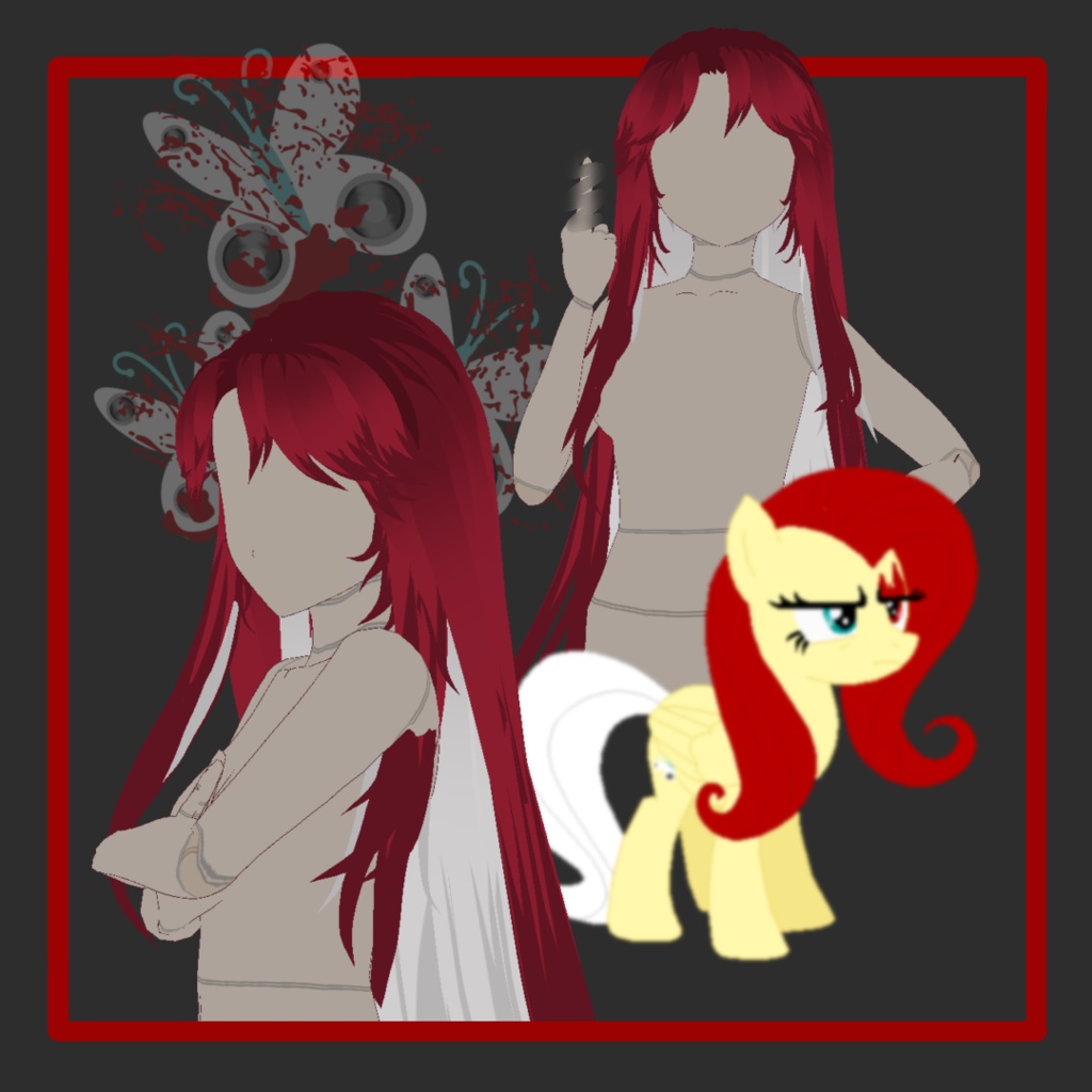 FlutterSHOUT (hair vroid)