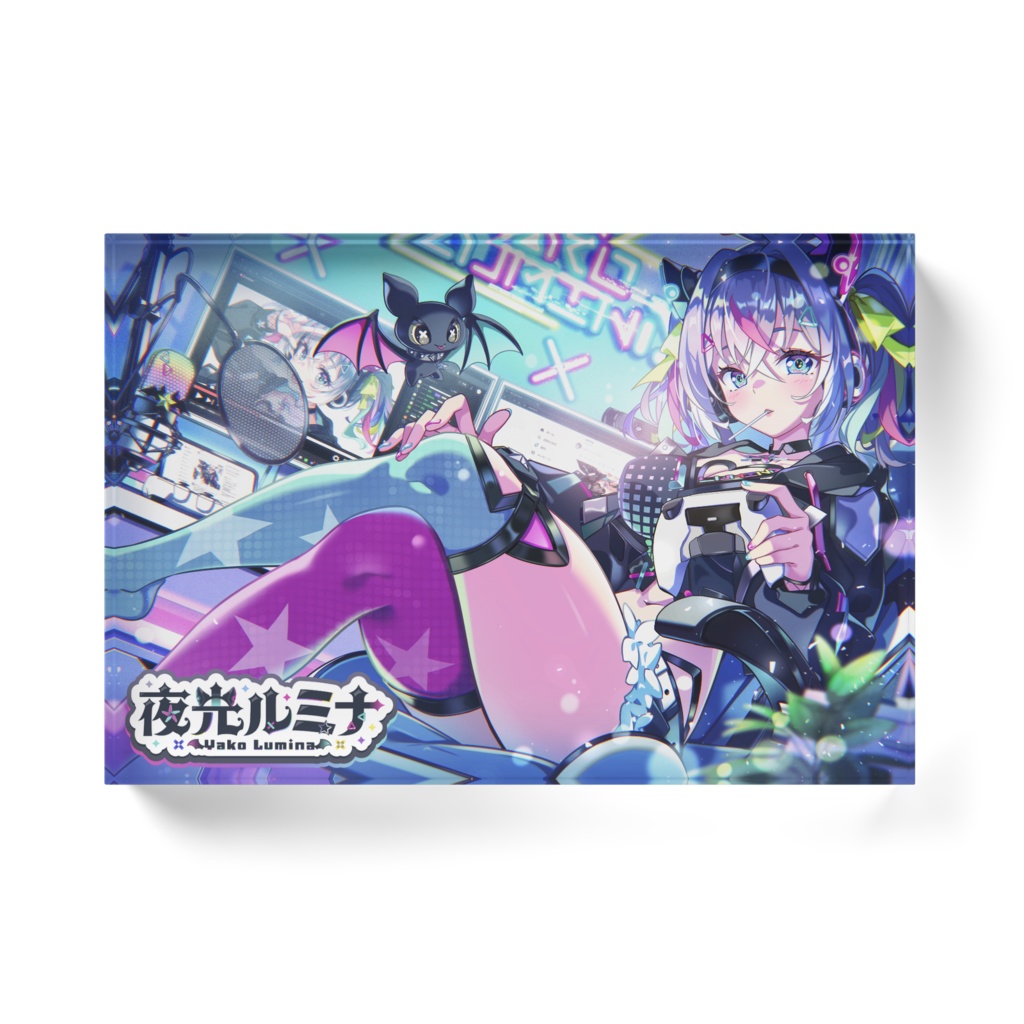 【デビュー記念】夜光ルミナアクリルブロック(148mm×100mm)