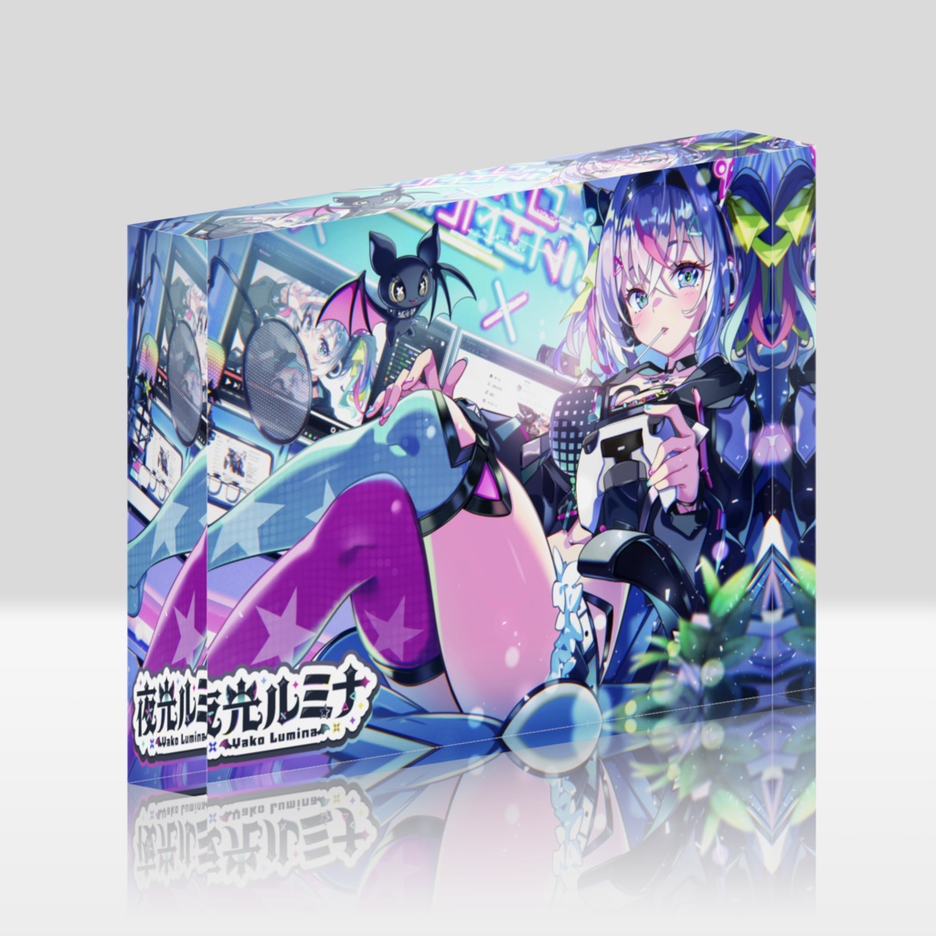【デビュー記念】夜光ルミナアクリルブロック（148mm×100mm）