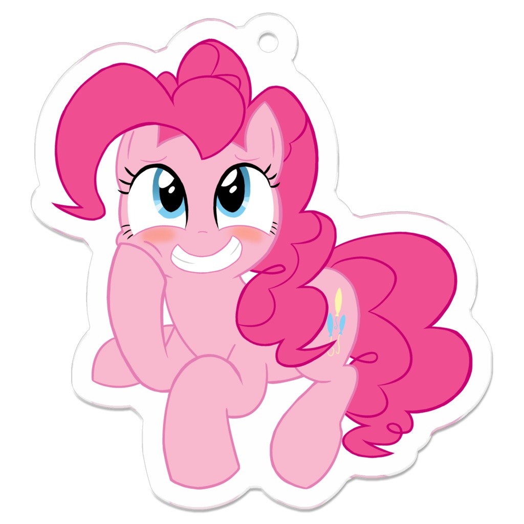 照れピンアクリルキーホルダー