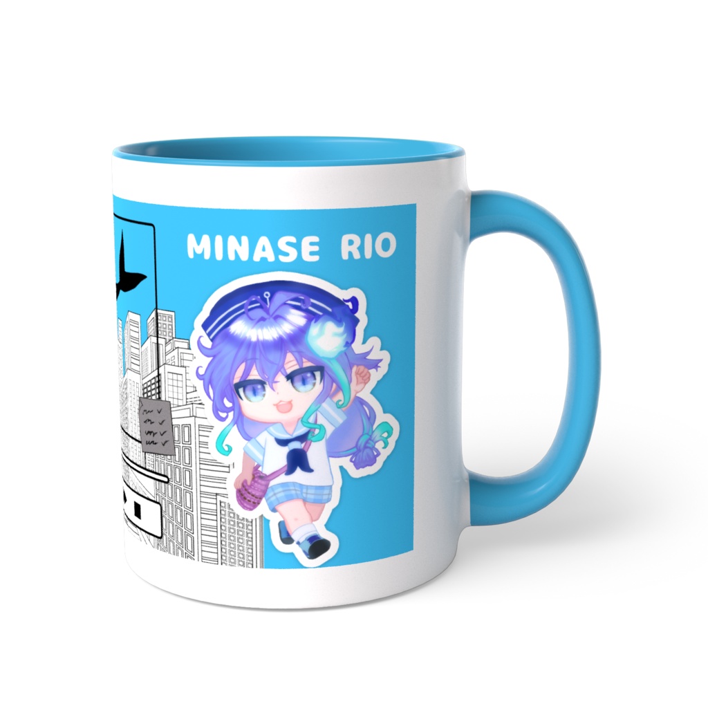 【非公式】Minase Rio two-tone mug01【HOLOSTARS UPROAR!!】
