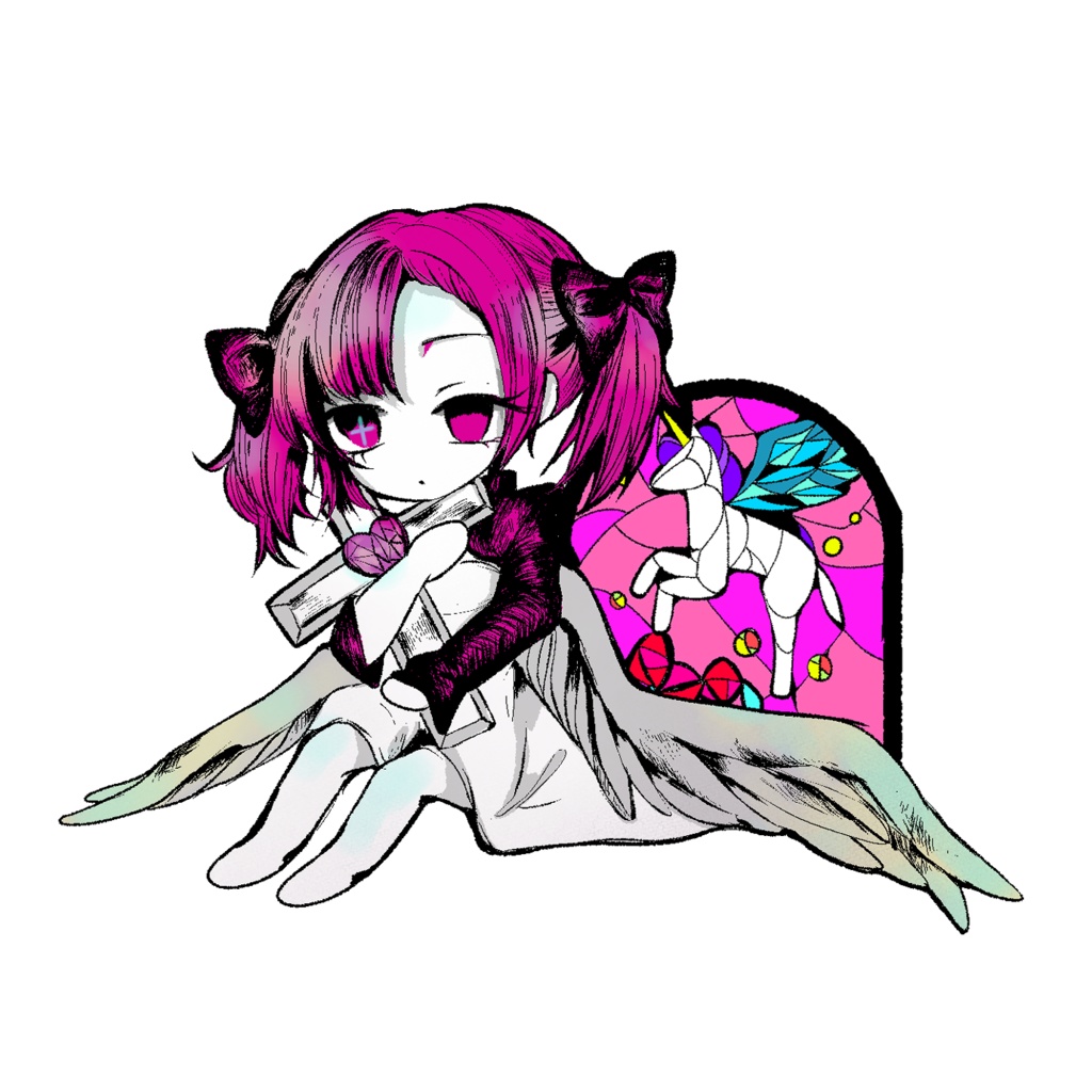 【数量限定】しぇ 堕天使アクキー