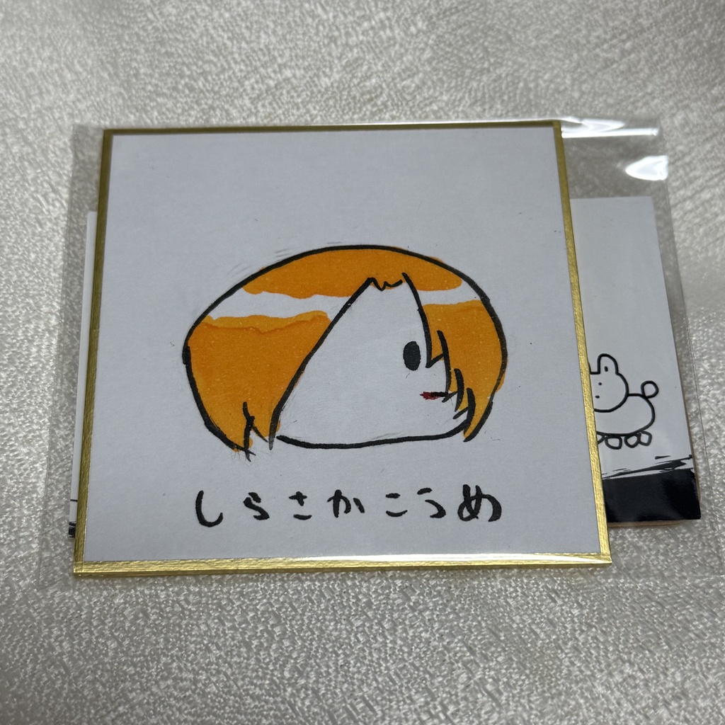 色紙　白坂小梅