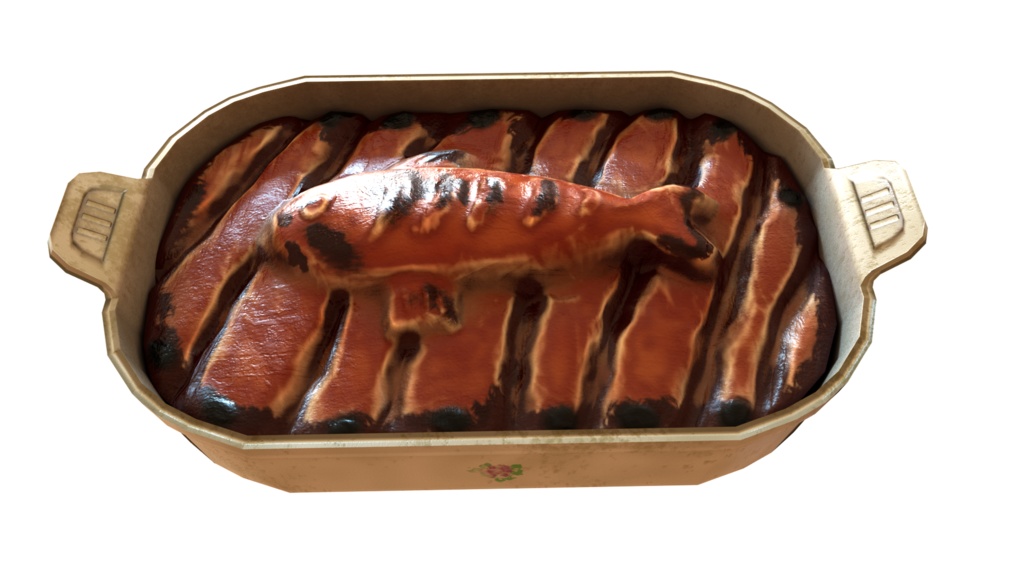 ニシンパイ 3Dモデル 3D小物