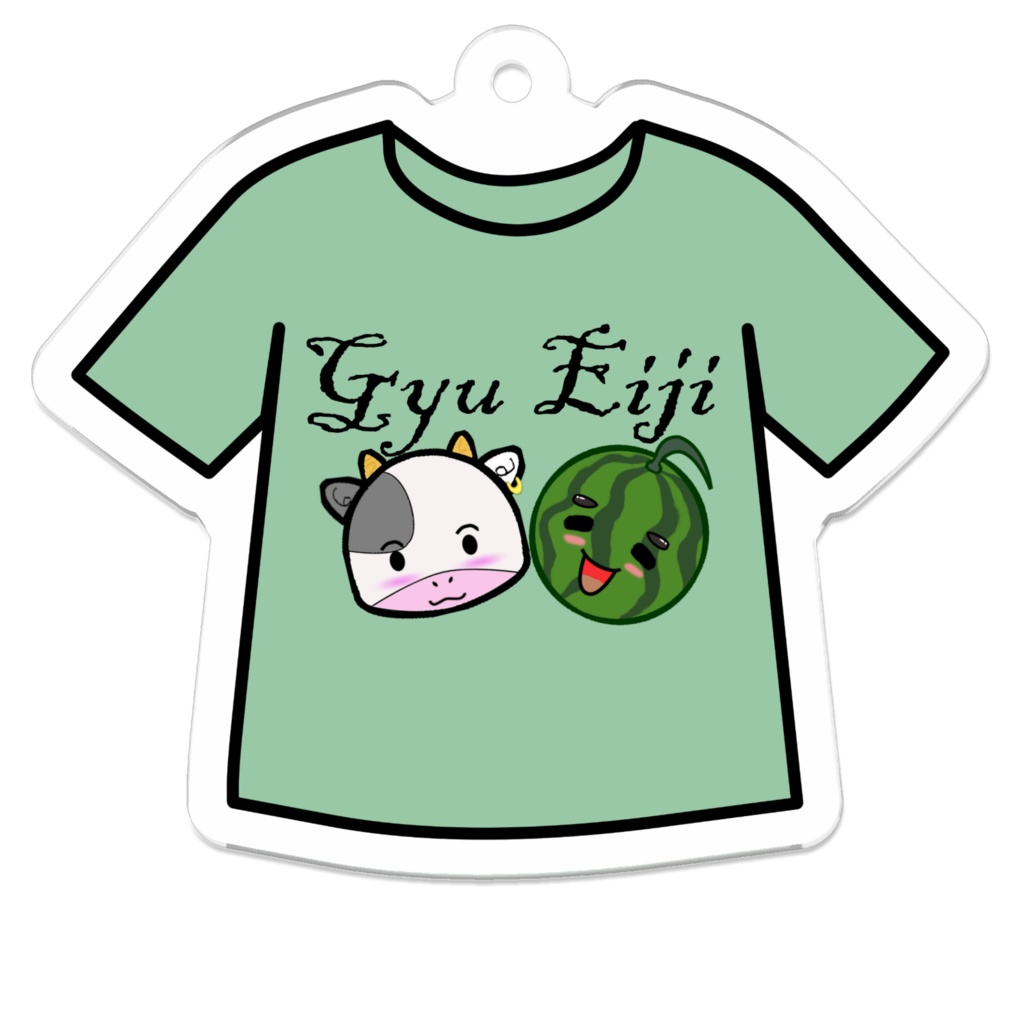 アクリルキーホルダー GyuEiji Tシャツ
