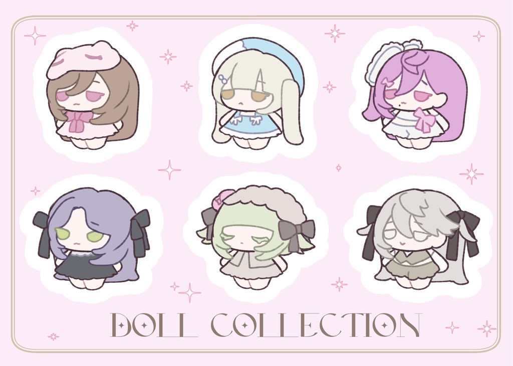 ハーフカットクリアステッカー