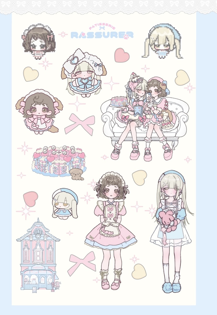 ハーフカットステッカー