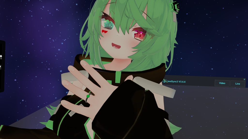 【オリジナル3Dモデル】Color Stone Ring 【VRChat想定】