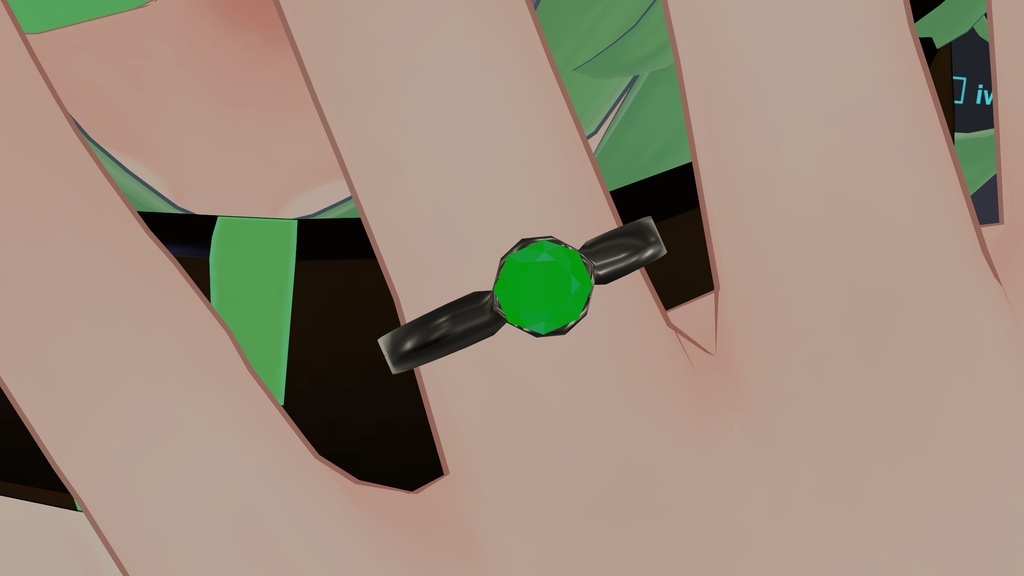 【オリジナル3Dモデル】Color Stone Ring 【VRChat想定】