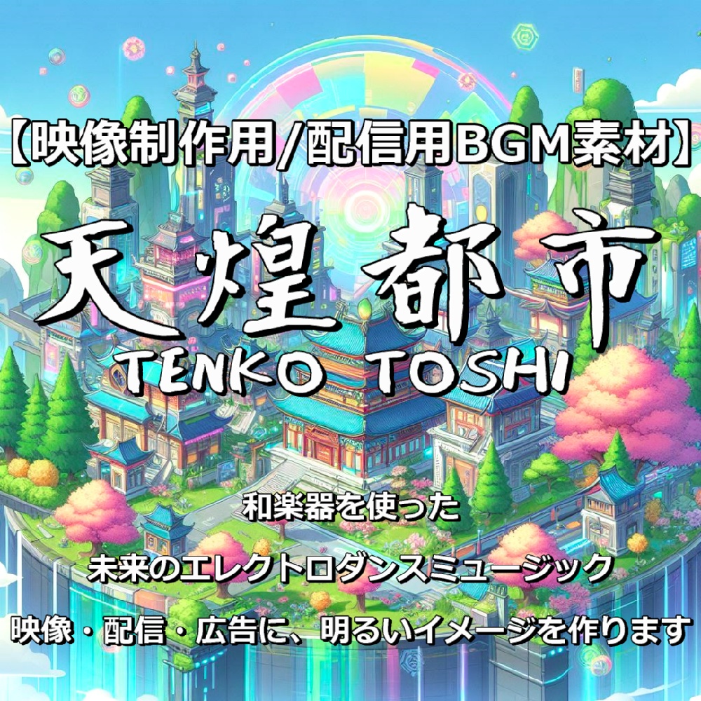 【映像制作用/配信用|和風BGM素材】【商用利用可】 ≪天煌都市≫TENKO TOSHI
