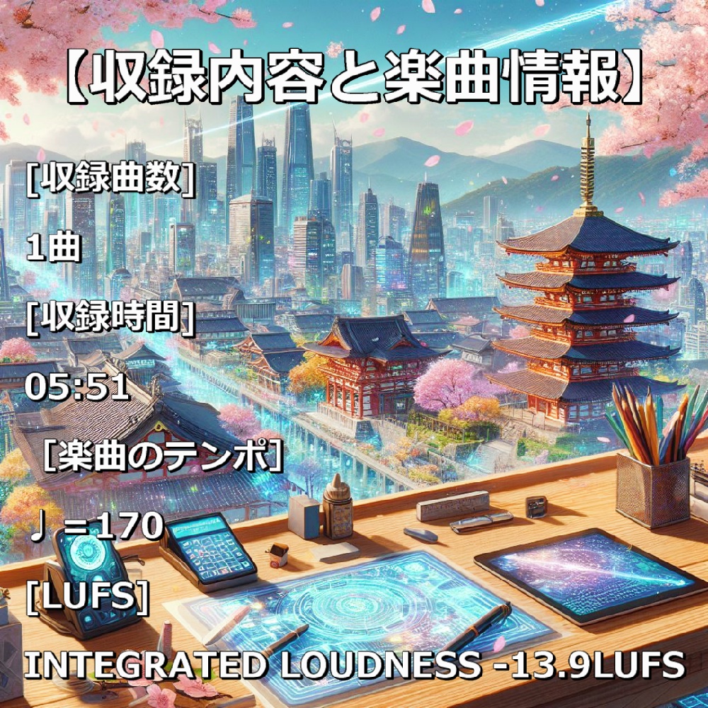 【映像制作用/配信用|和風BGM素材】【商用利用可】 ≪天煌都市≫TENKO TOSHI