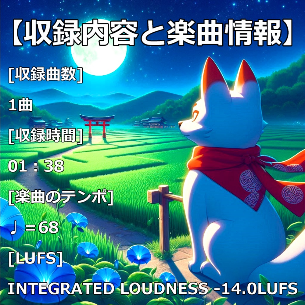 【清らかで明るい和風ファンタジーミュージック】 ≪狐神銀月≫KOSHIN GINGETSU【商用利用不可No commercial use】