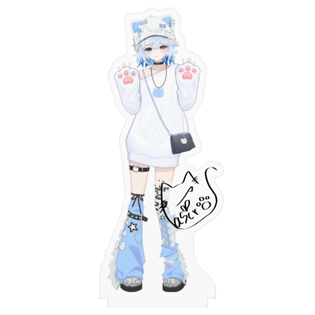 猫羽ましろのグッズ アクスタ等身サイン入り