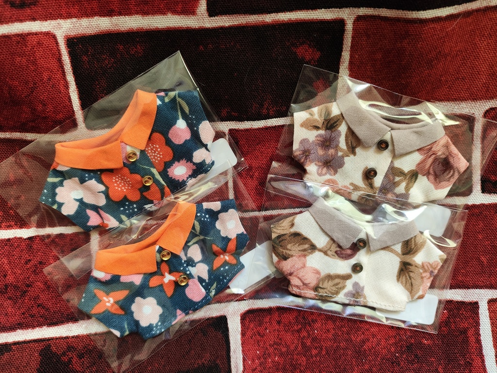 【10cmぬい】花柄シャツ
