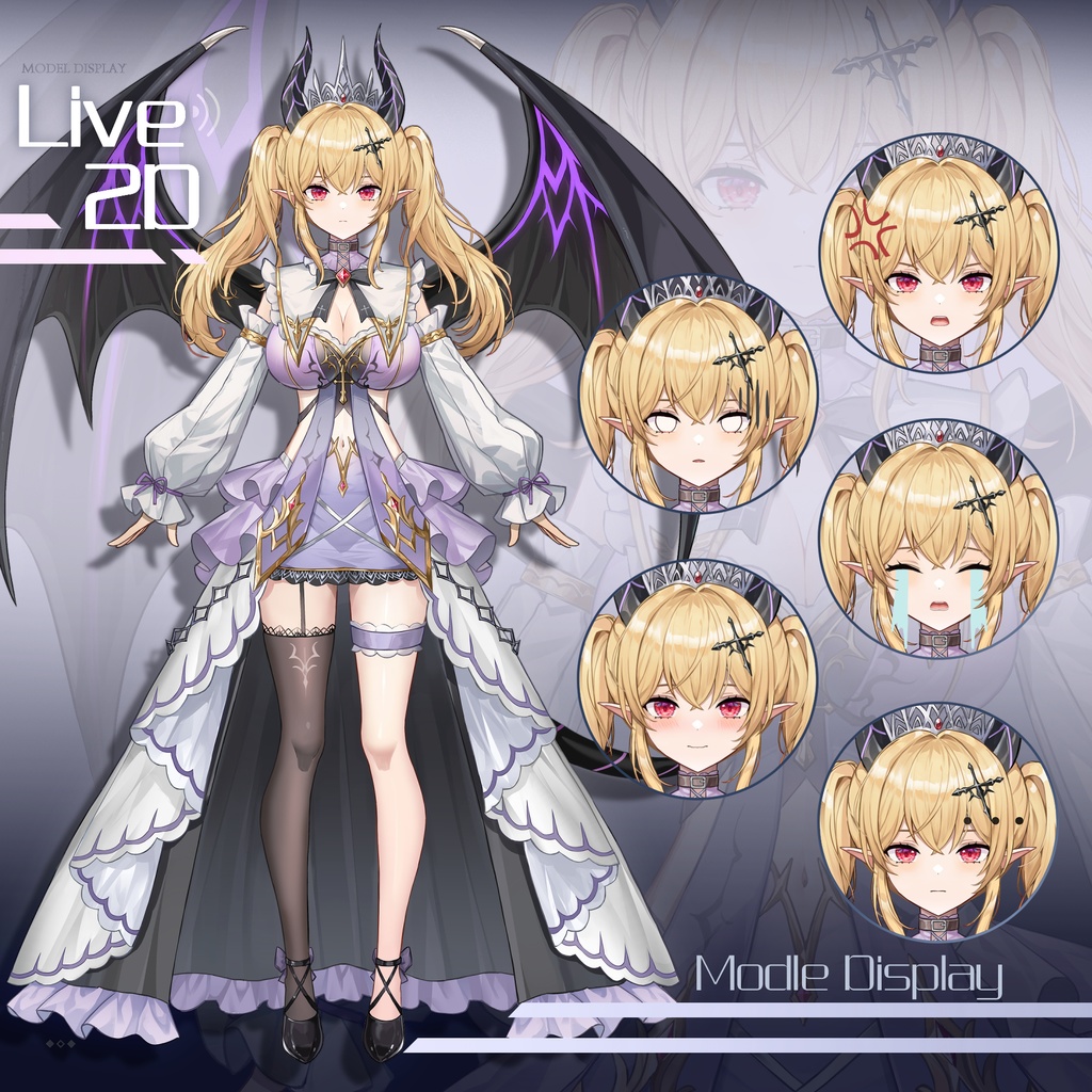 【Live2D】【VTS対応】ドラゴン族の少女