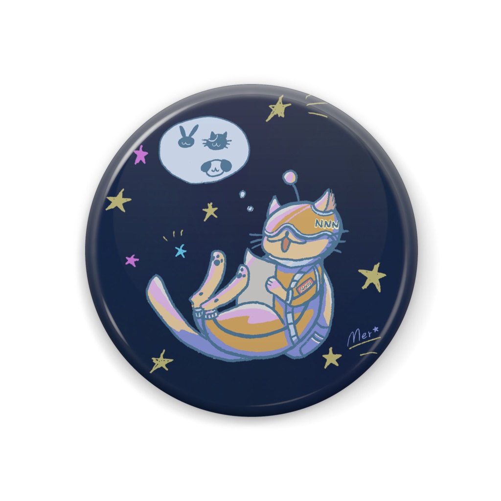 缶バッチ：宇宙NNN宅配サービス