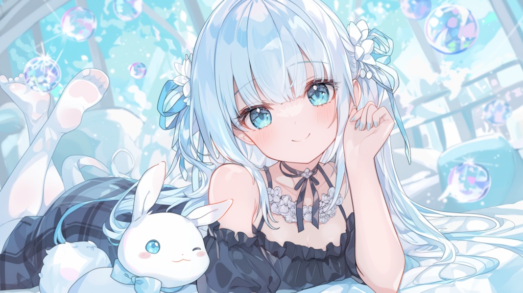 銀髪教会セレクション3.25『銀髪少女の夢部屋』高画質壁紙