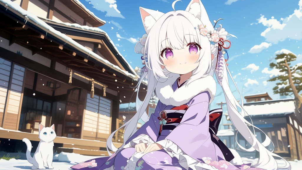 『銀髪ちゃんと晴れのち雪！』高画質壁紙