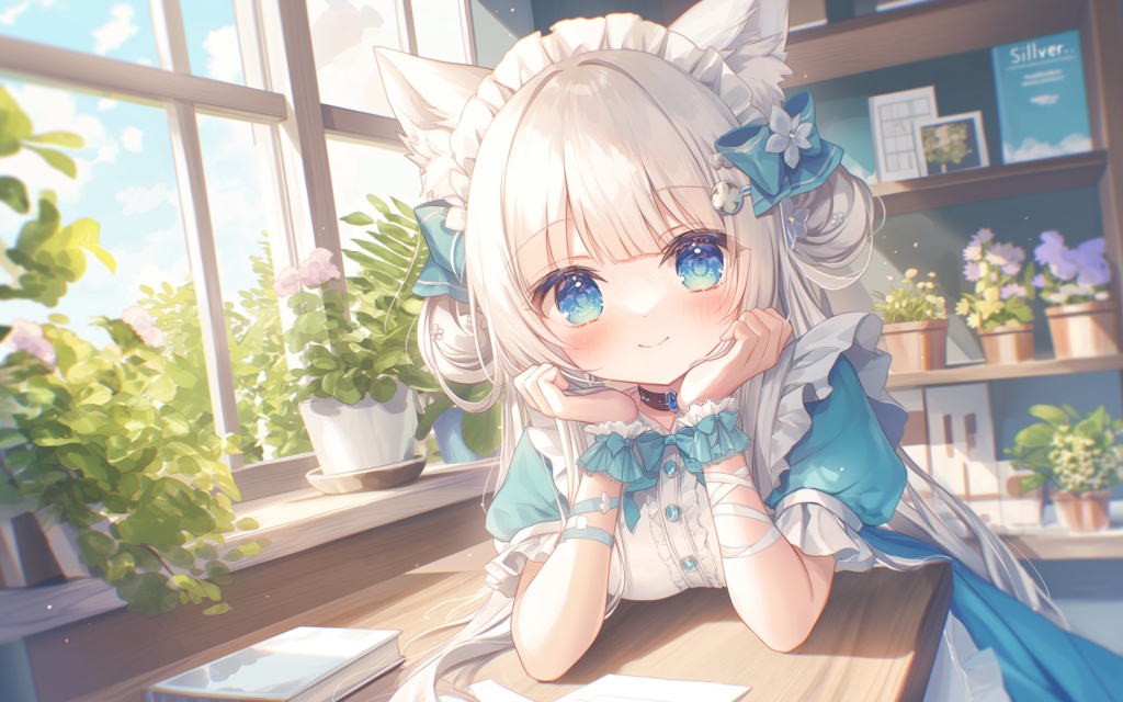 『花屋の看板娘たち！その１』高画質壁紙