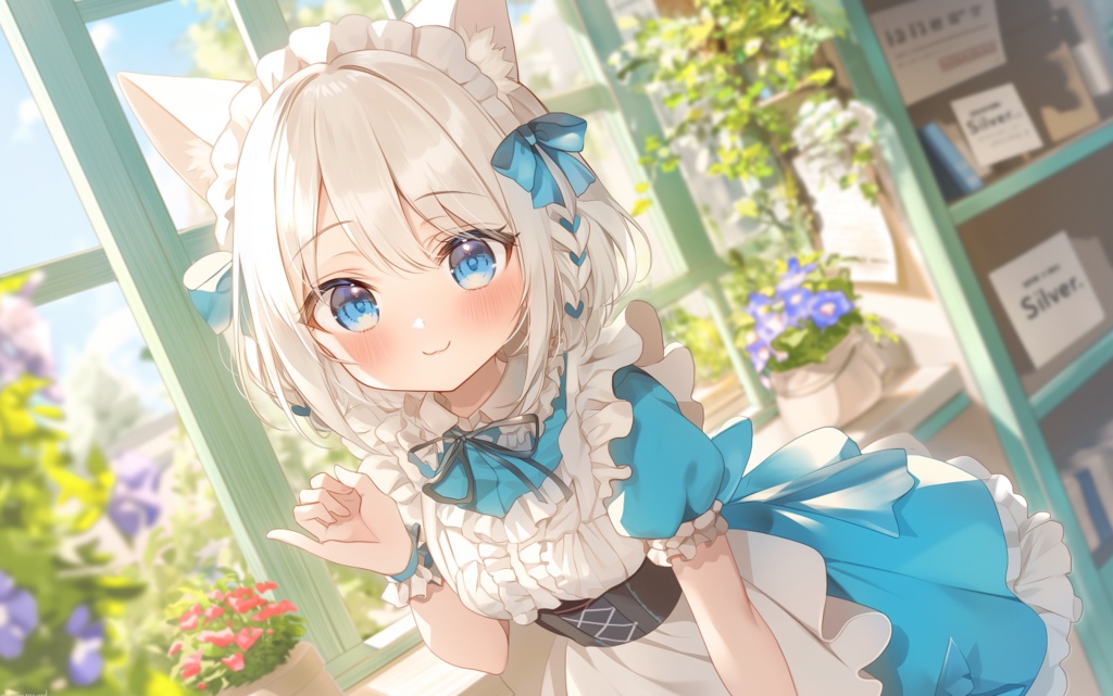 『花屋の看板娘たち！その２』高画質壁紙
