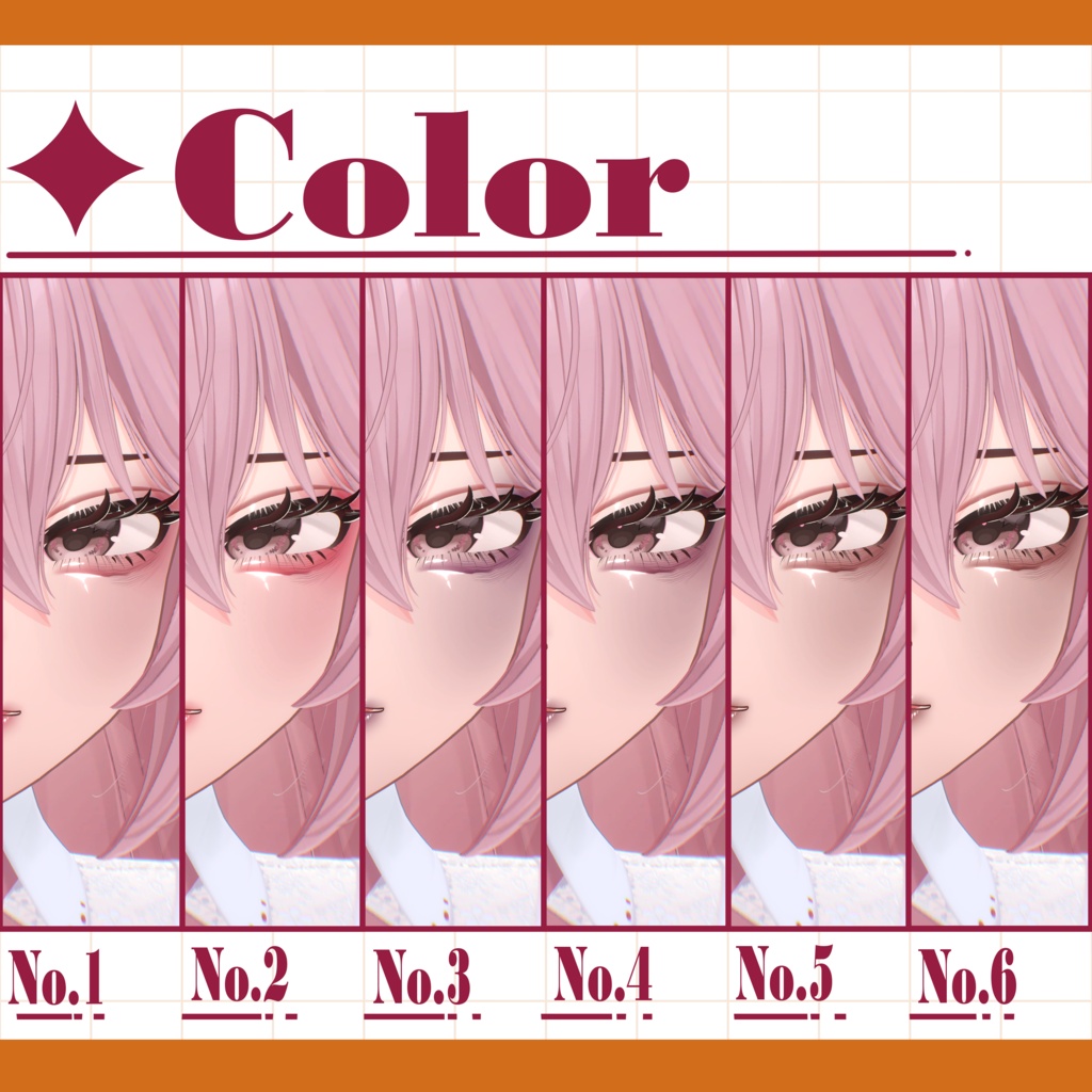 【3アバター対応】VALOR SUKI・GLA |Makeup Texture