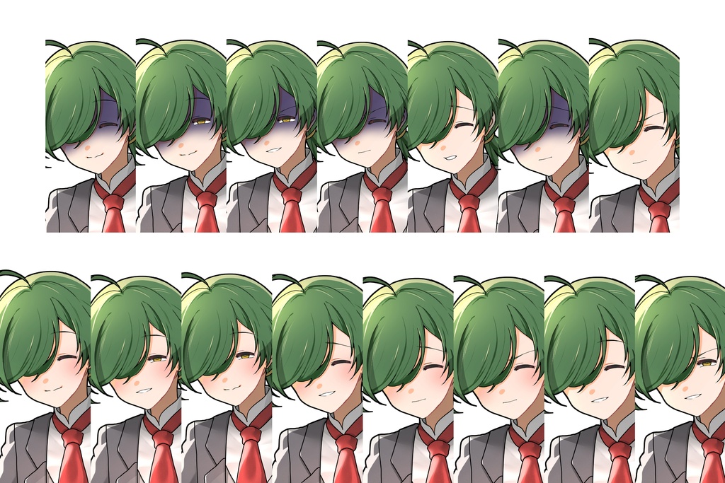 【体験版あり】【全身立ち絵】優しそう・・・?な執事っぽ麗人_表情差分あり