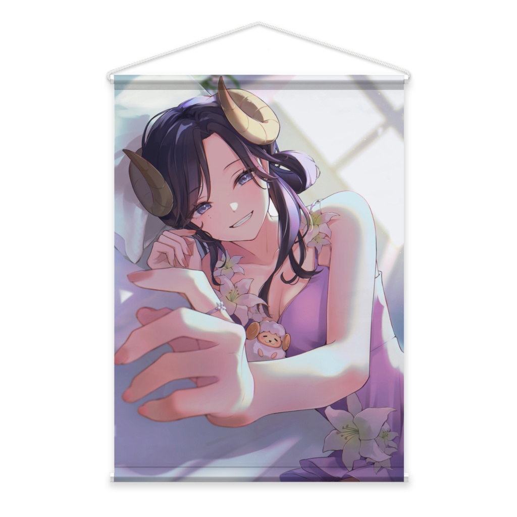 【常設】夢見めい 添い寝イラスト タペストリー