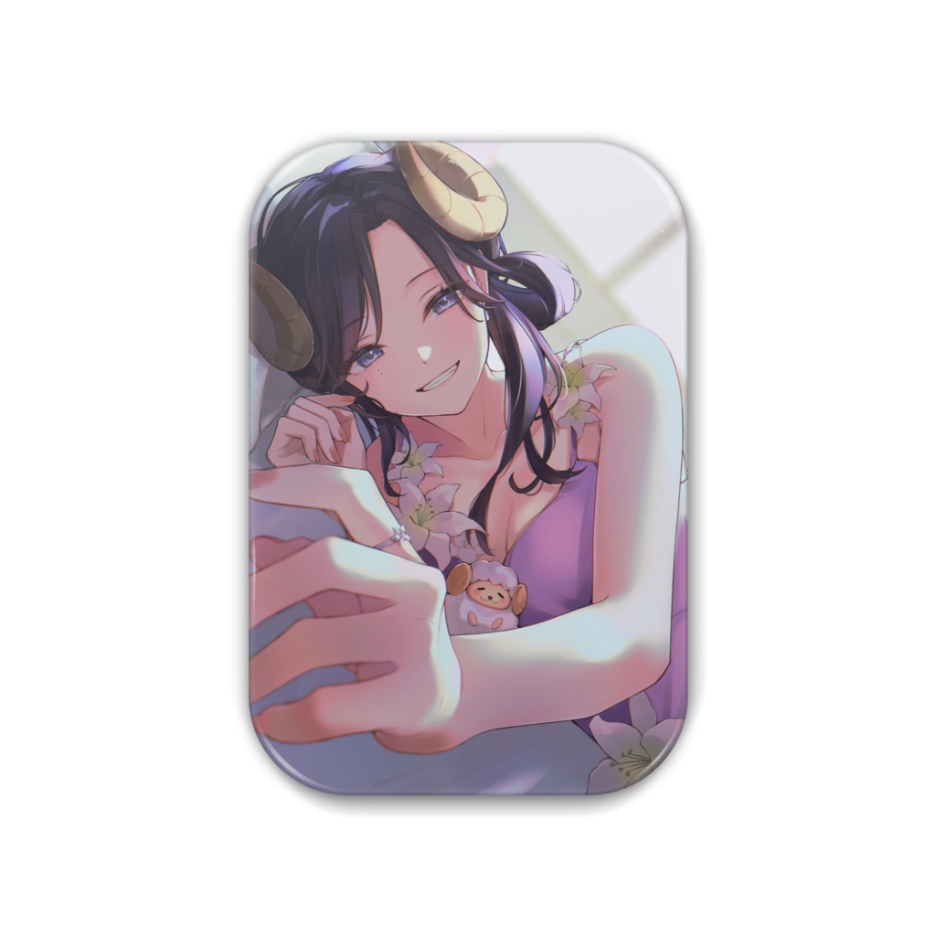 【常設】夢見めい 添い寝イラスト 缶バッチ(全2種)