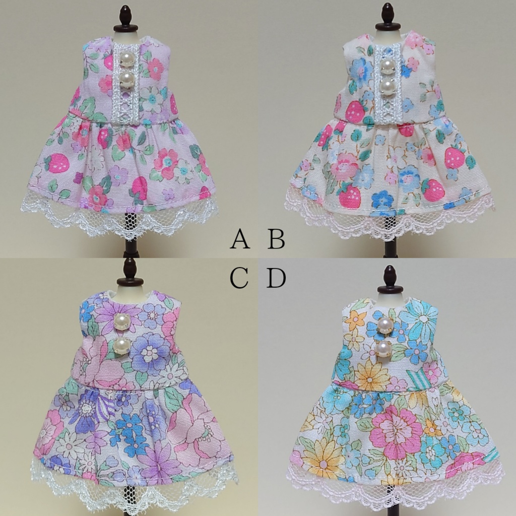 オビツ11 ノースリーブのギャザーワンピース