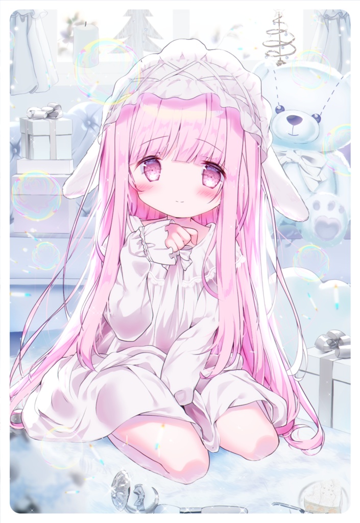 【グッズ】クリスマスの贈り物ましゅまろちゃんアクリルボード【C106】