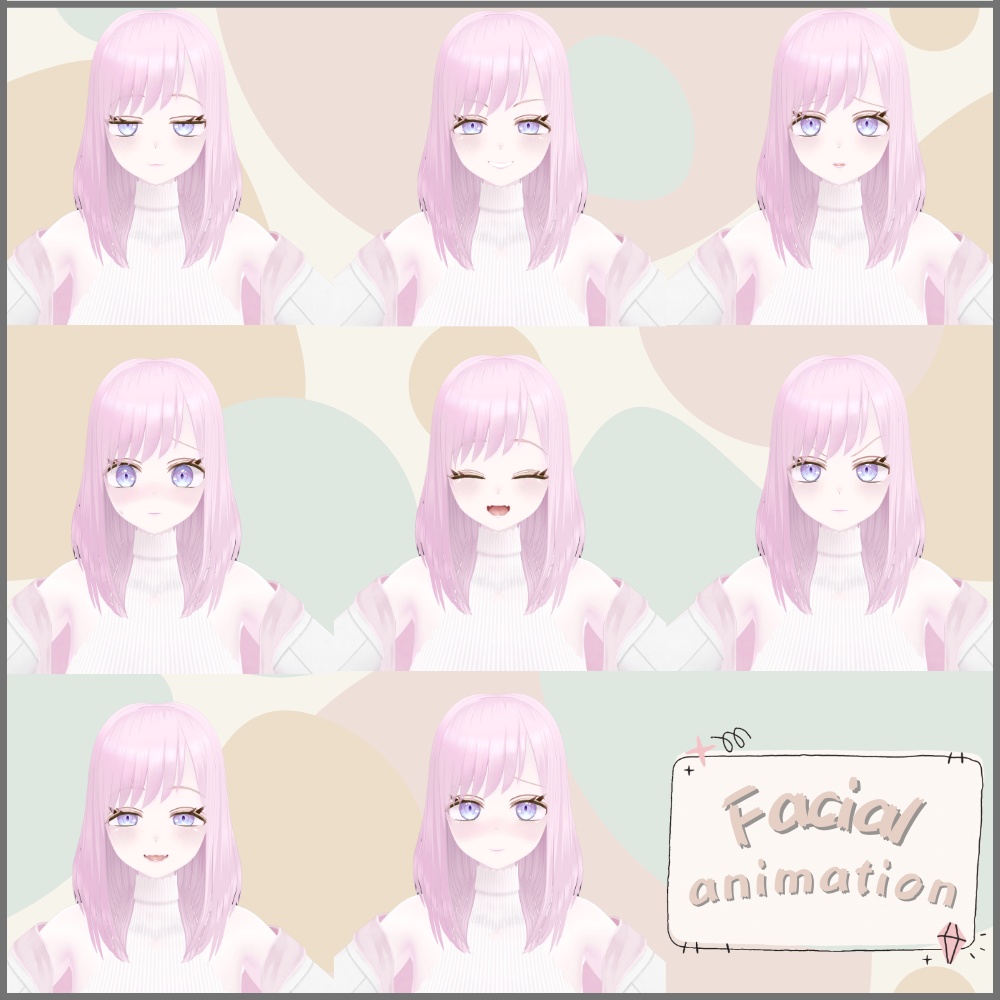 【無料】オリジナル3Dアバターモデル「サラ」