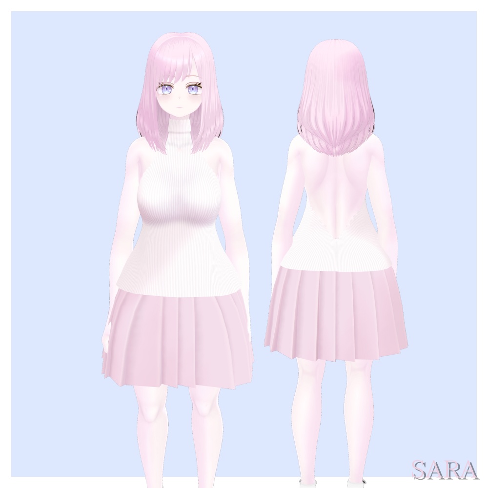 【無料】オリジナル3Dアバターモデル「サラ」