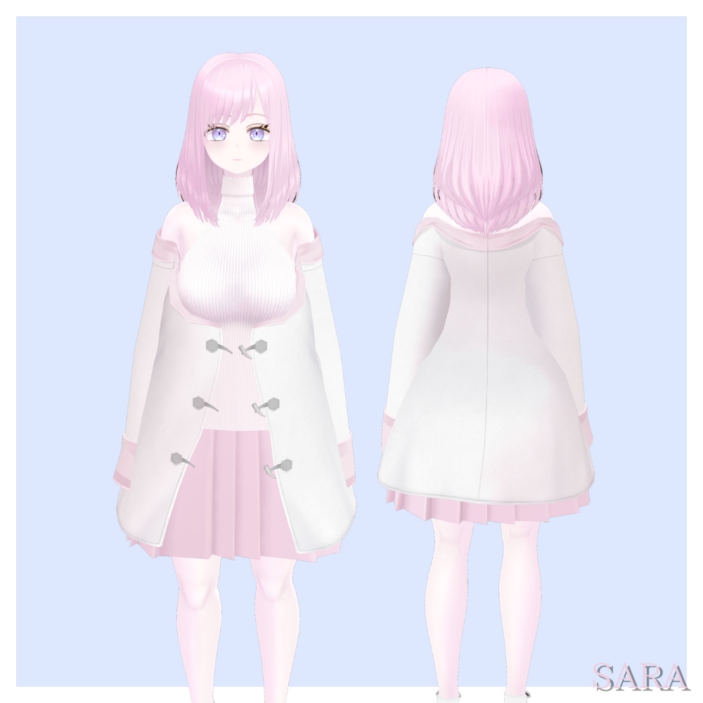 【無料】オリジナル3Dアバターモデル「サラ」