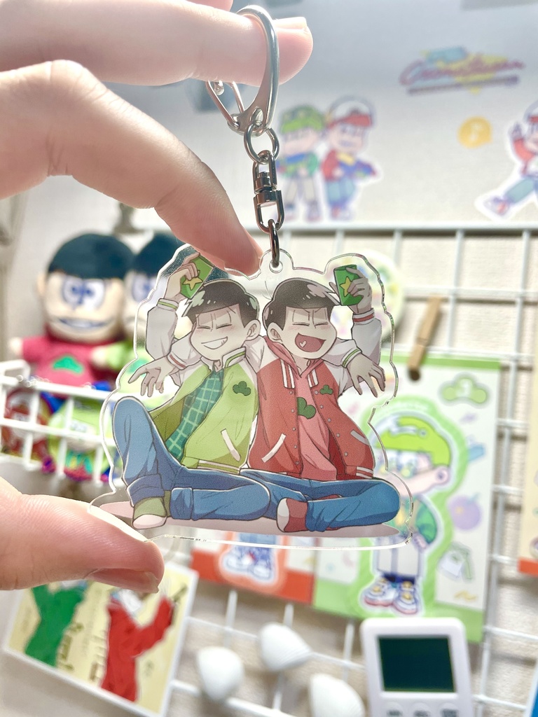 速度 アクリルキーホルダー