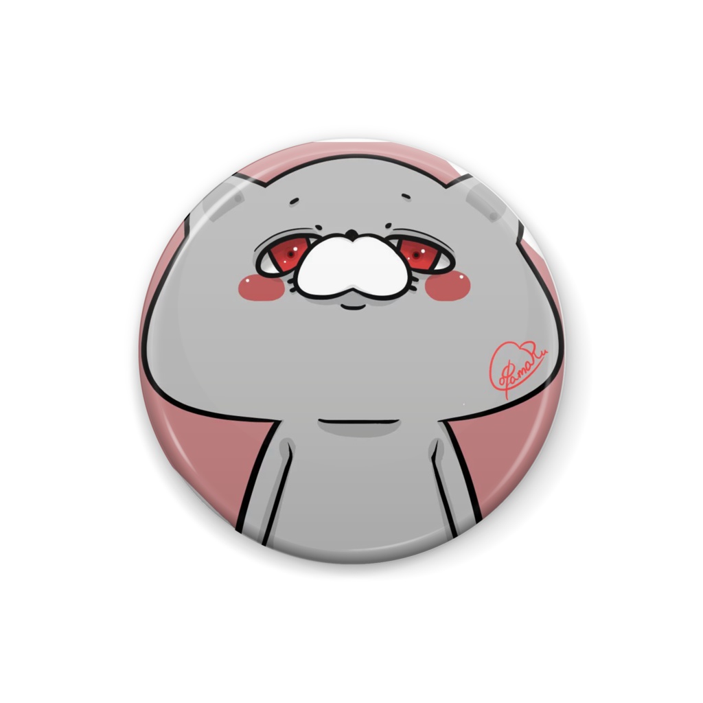 ぬこさんの缶バッチ