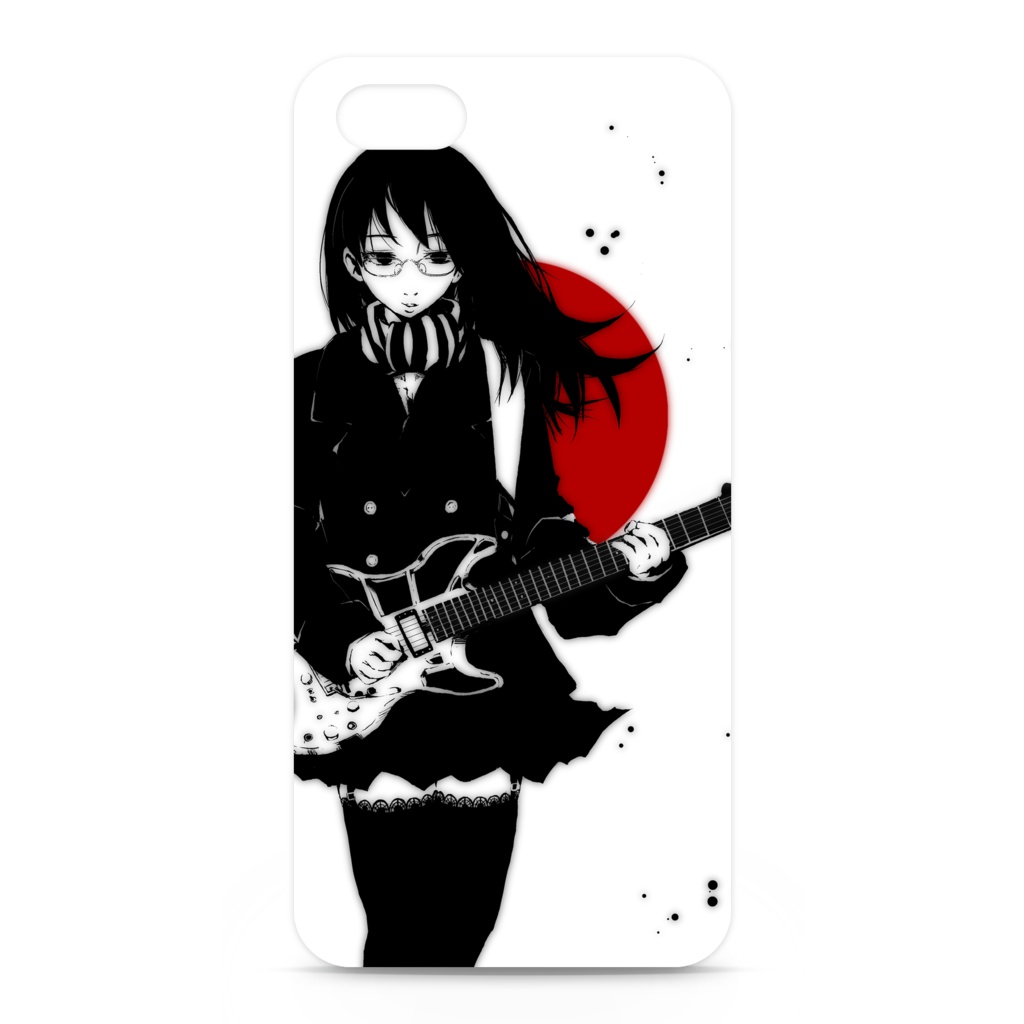 iPhone5/5sケース-側面あり(GuitarGirl" type-E")