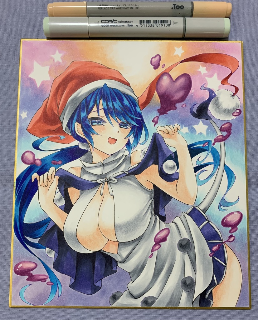 【アナログイラスト原画色紙】東方◆ドレミー・スイート【中色紙】