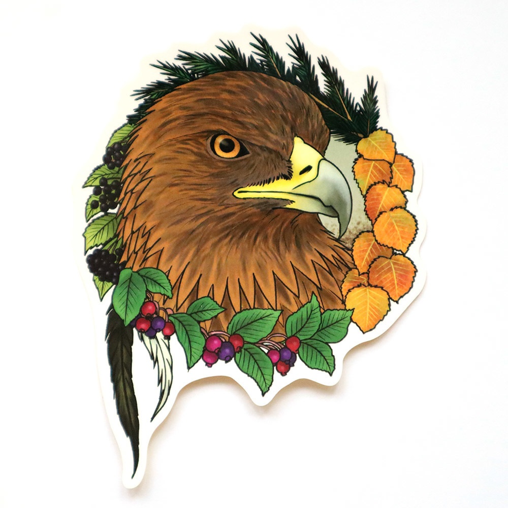 イヌワシ ステッカーシール【Kajaladian Nations symbol】